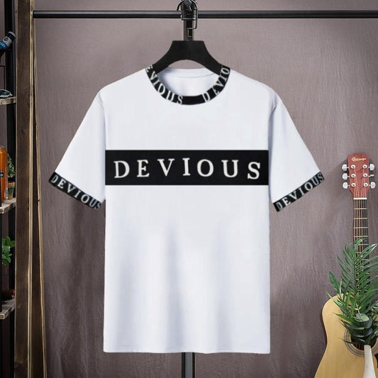 Cotton Blend Printed Full Sleeves Mens Round Neck T-Shirt